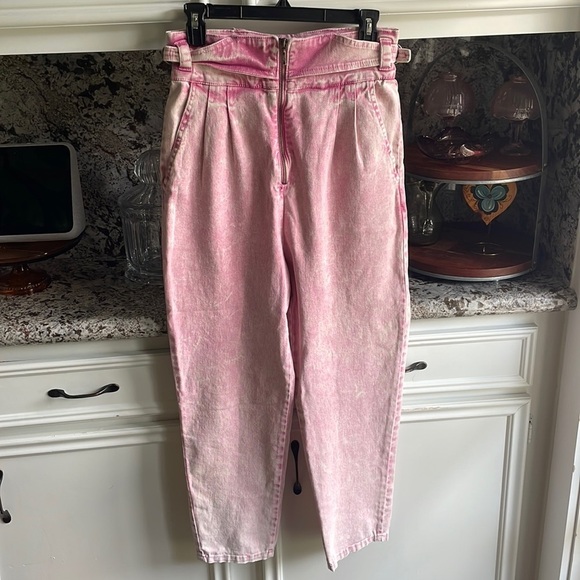 Revolve Iorane Marble High Waisted Jeans in Pink - Picture 2 of 6